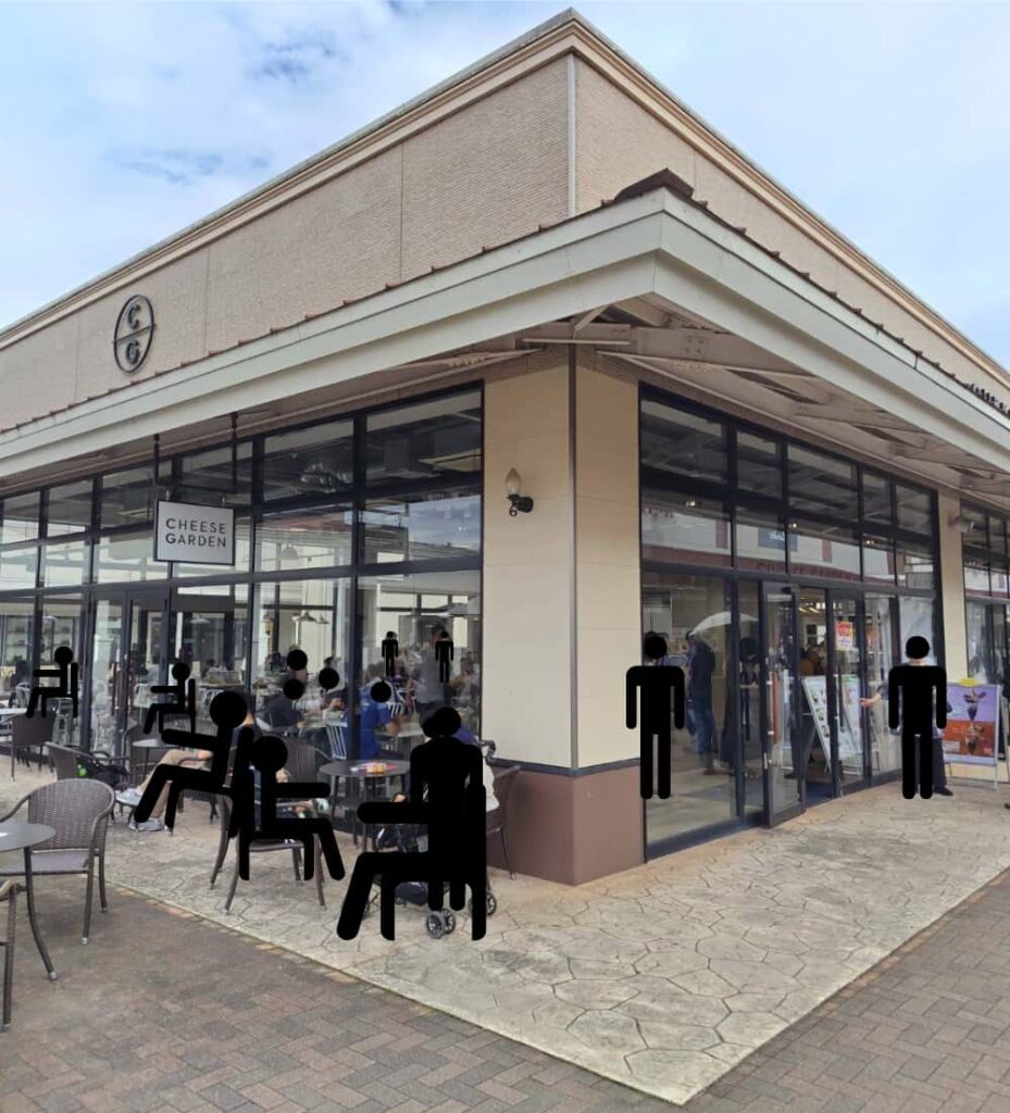 那須ガーデンアウトレットにあるチーズガーデンの外観