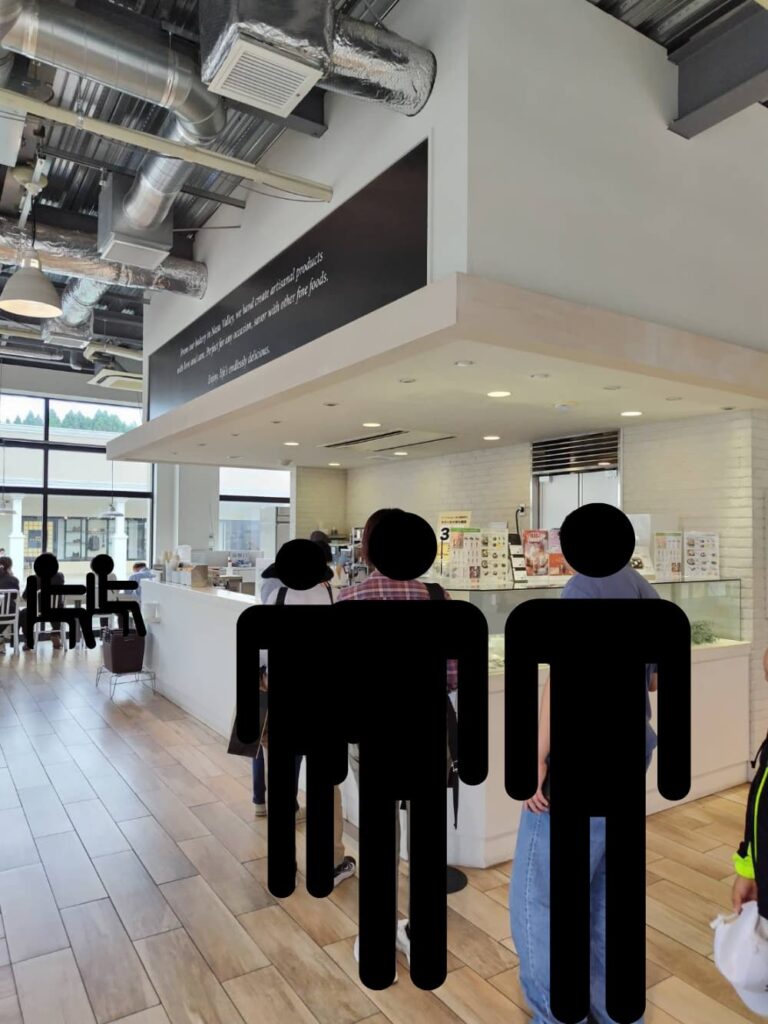チーズガーデン那須アウトレット店の店内の様子の写真