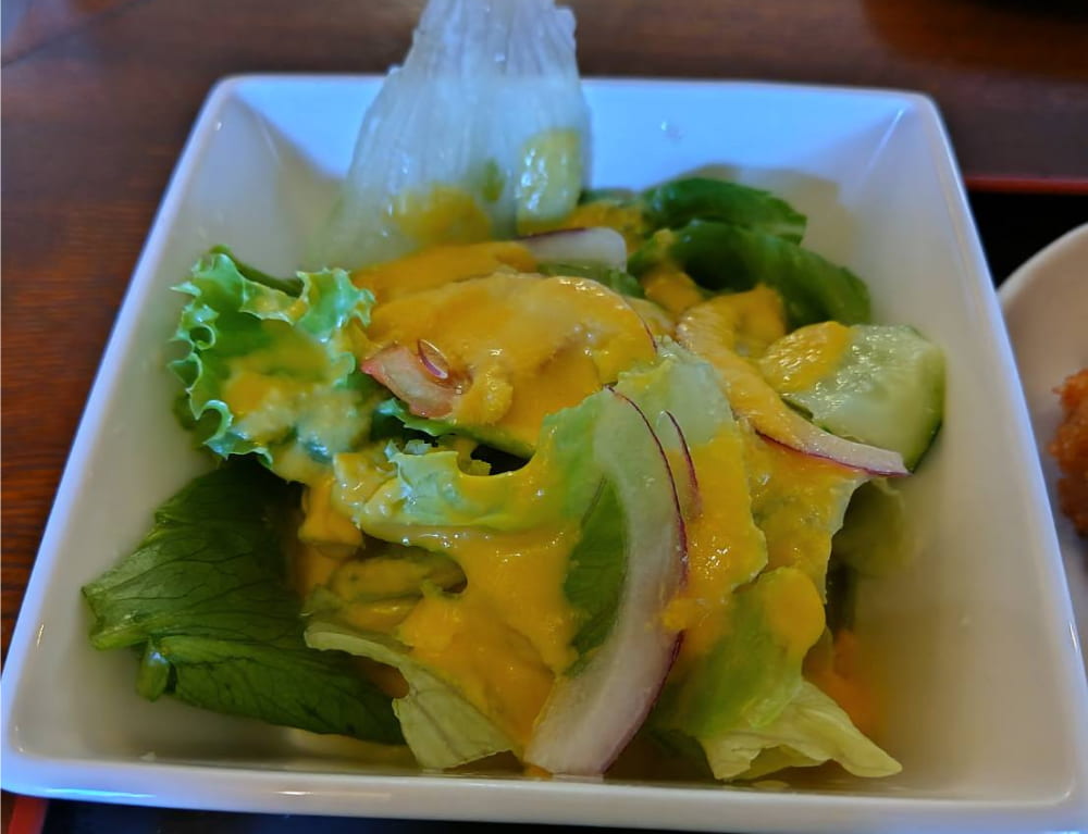 日替わり御膳のサラダのアップ写真