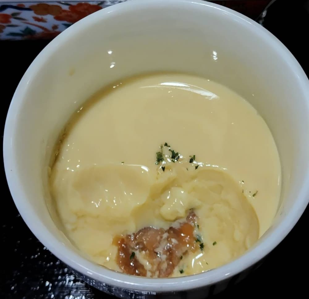 池寿しの茶碗蒸しは梅干し入り