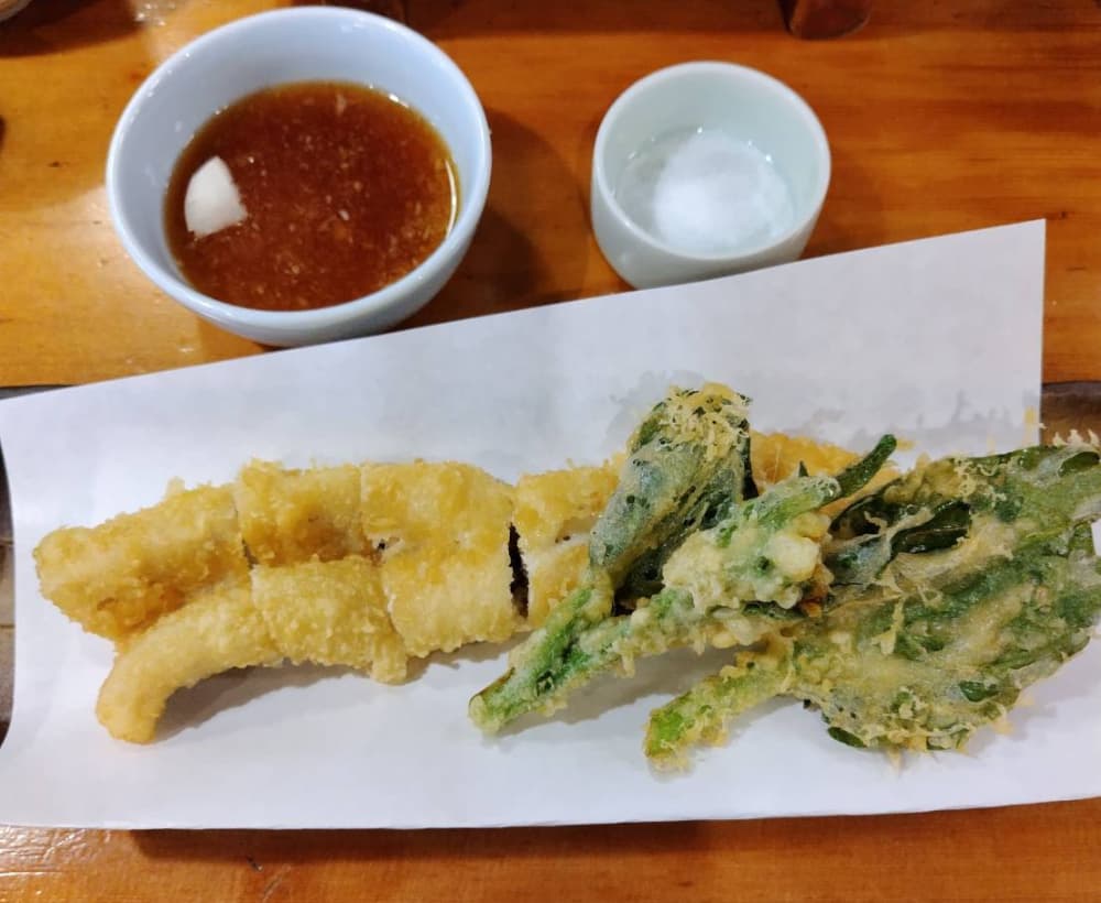 池寿しの「あなご天ぷら」の写真