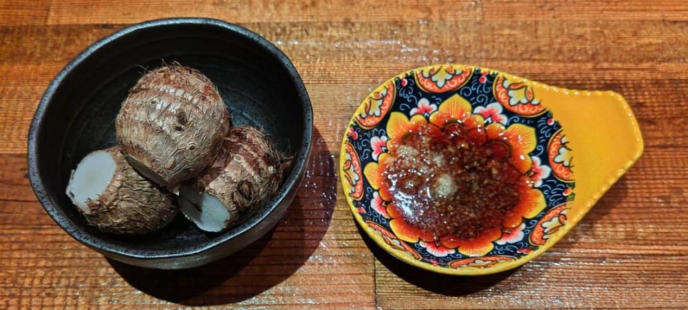 居酒屋【酒処たかはし】で注文した「里芋の極み」写真