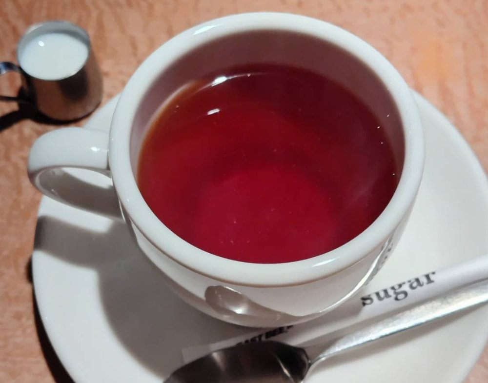 食後の紅茶の写真