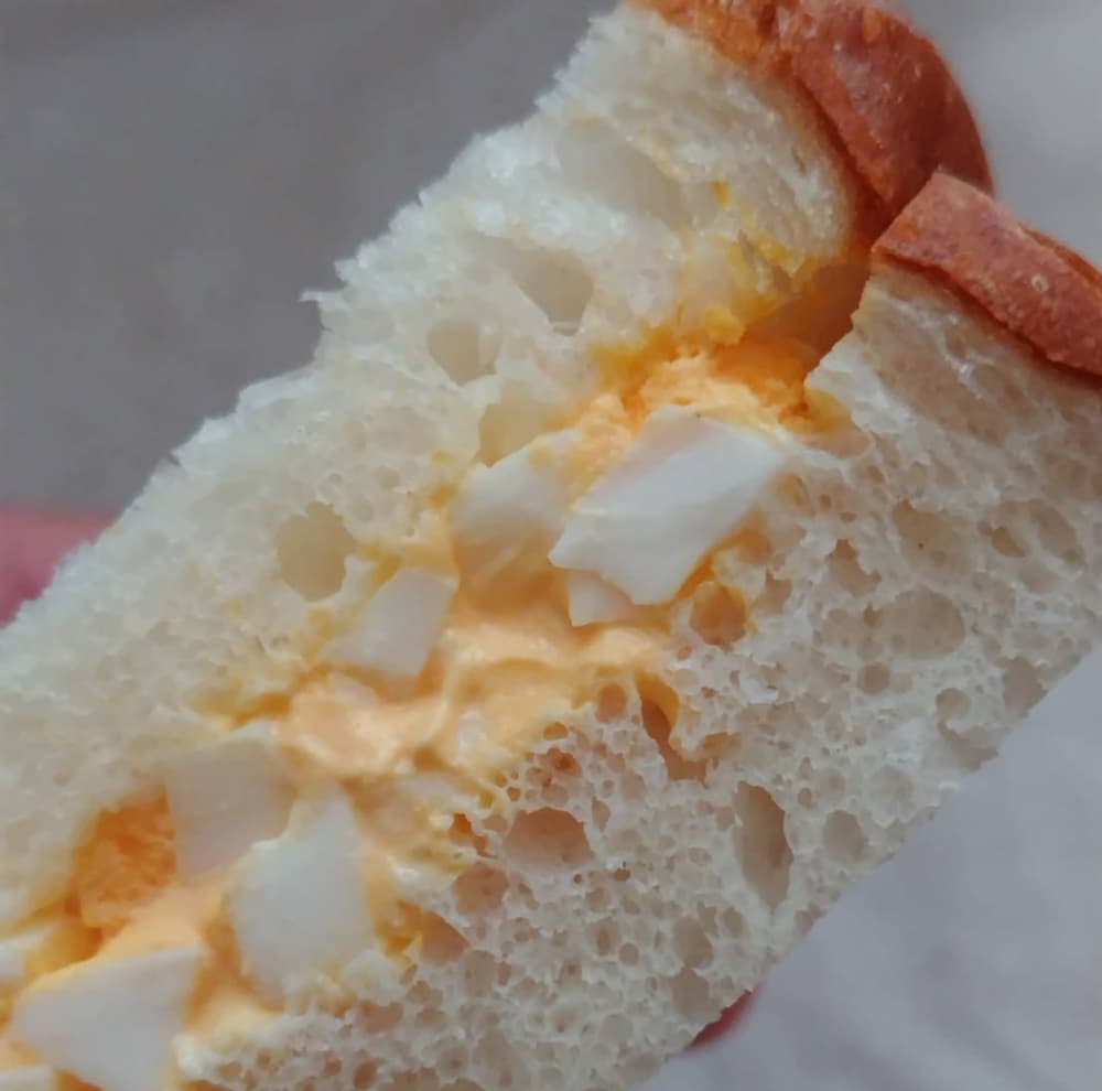 たまごサンドのアップ画