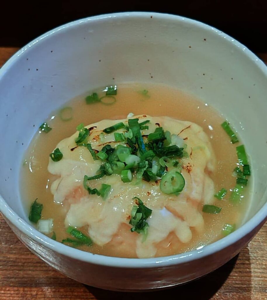 酒処たかはしで食べた「とろ～りチーズ茶漬け」の写真
