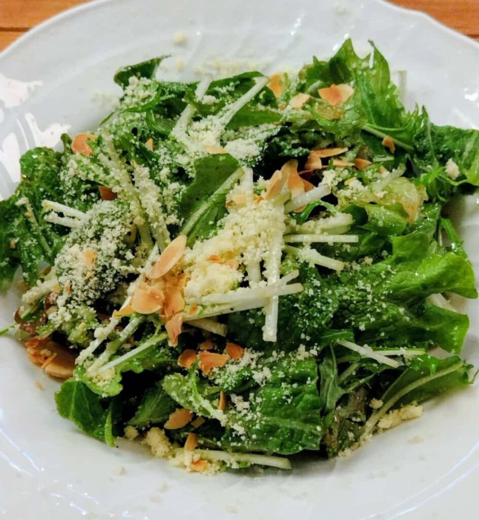 ナスシオバルウニコで注文した「グリーンサラダ　ハーフ」の写真