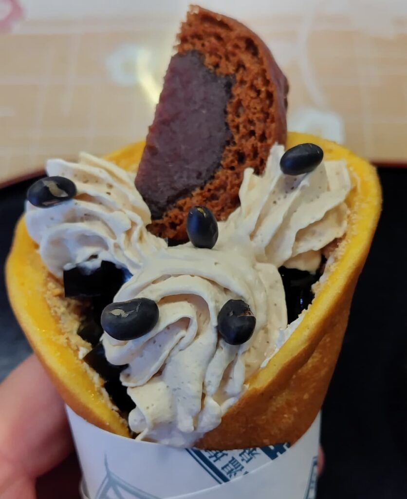 今井屋製菓の「黒ミツきな粉とて」の写真