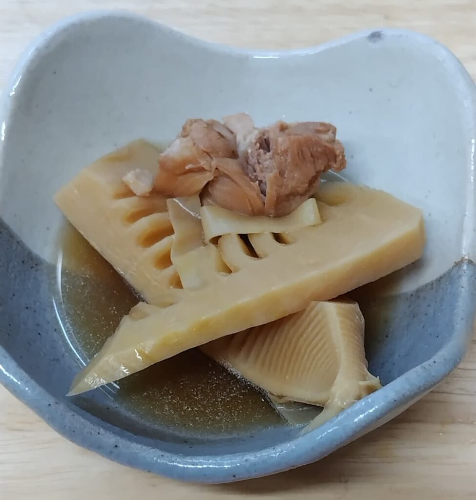 小料理さらのお通しで出てきた「筍の煮物」
