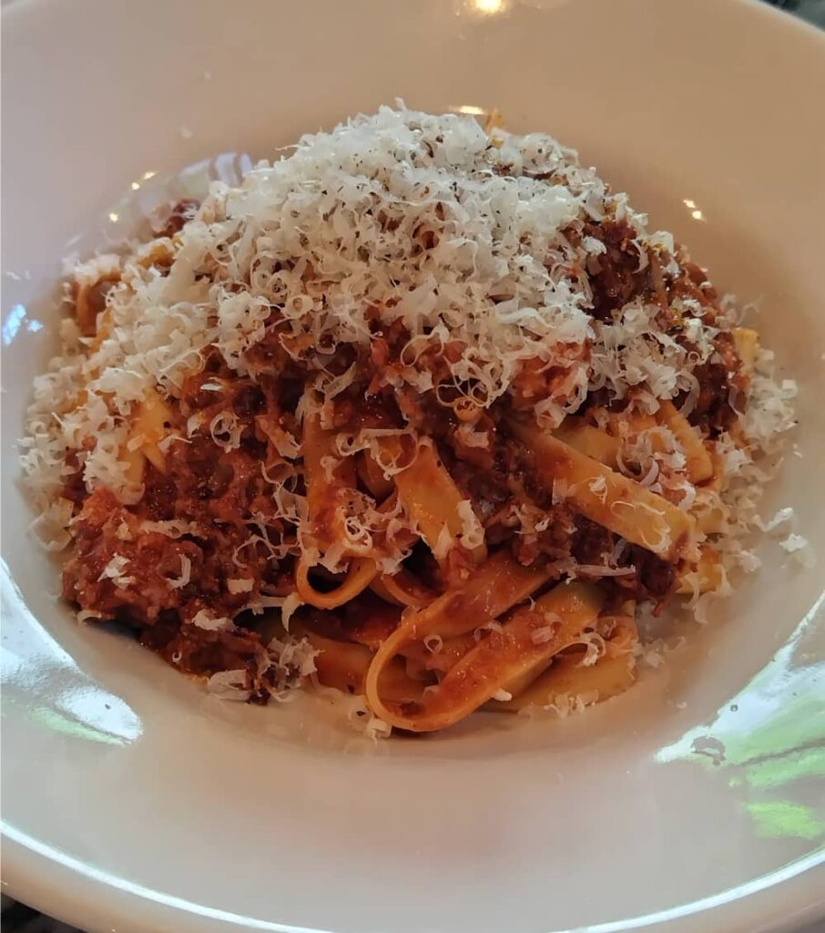 Pizzeria Picoで注文した「和牛のボロネーゼ」